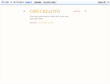 Tablet Screenshot of cibocreativo.com
